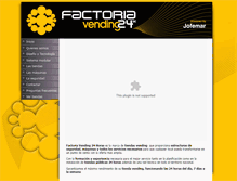 Tablet Screenshot of factoriavending.com